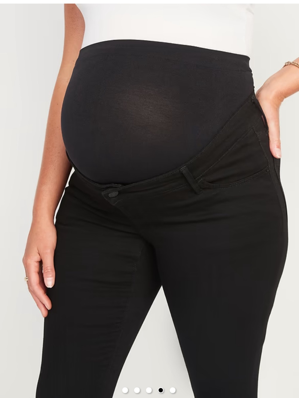 Old Navy Black Maternity Jeggings with Stretch Waistband